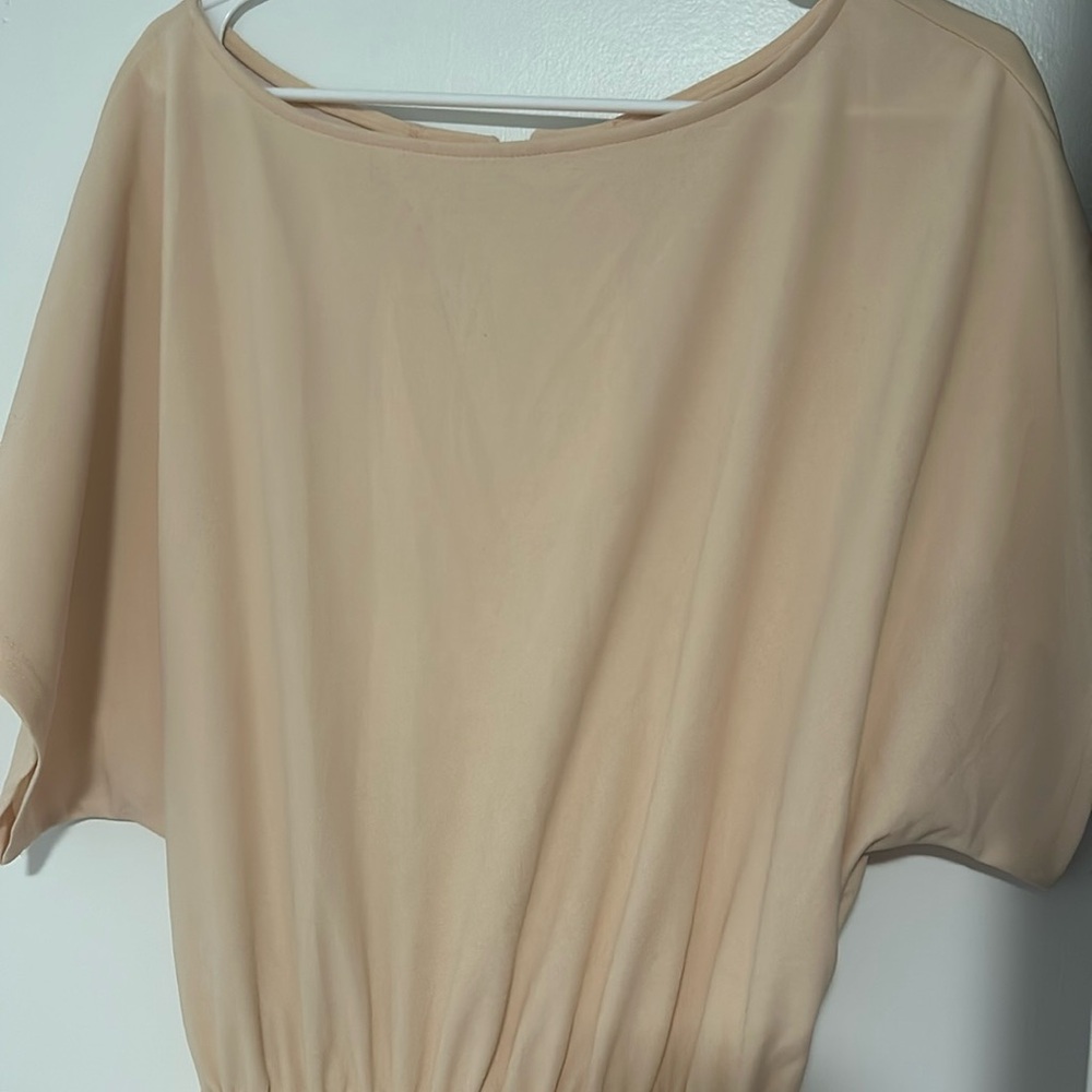 Jumpsuit peach XL short sleeve